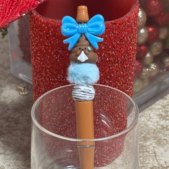 P💩💩P Beaded Pen NEW Handcrafted - Picture 1 of 2